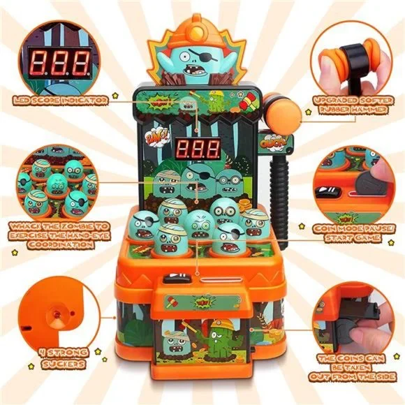 Arcade Game Toys for Year Old, Mini Electronic Hammering